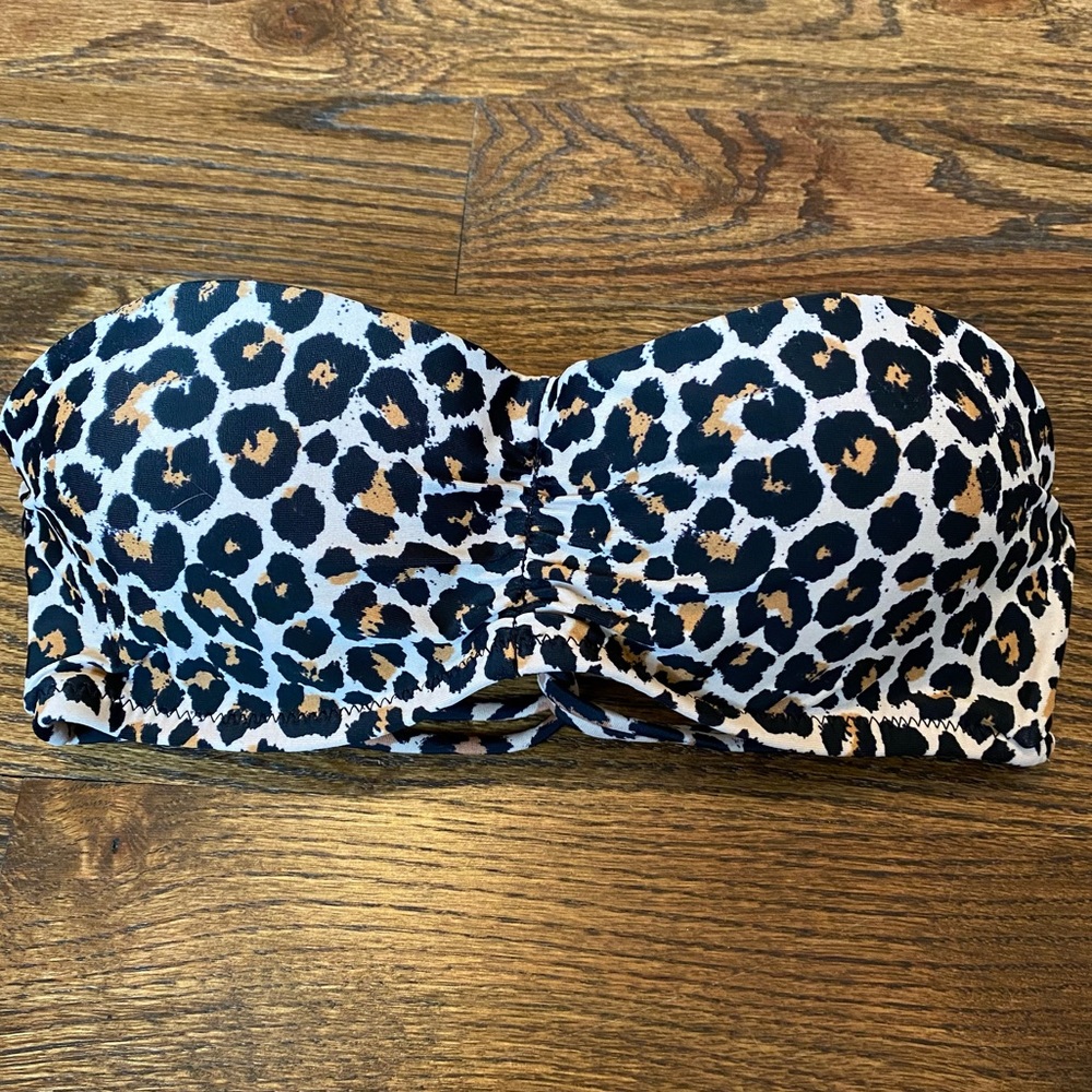 Cheetah Push-up Bandeau Bathing Suit Top